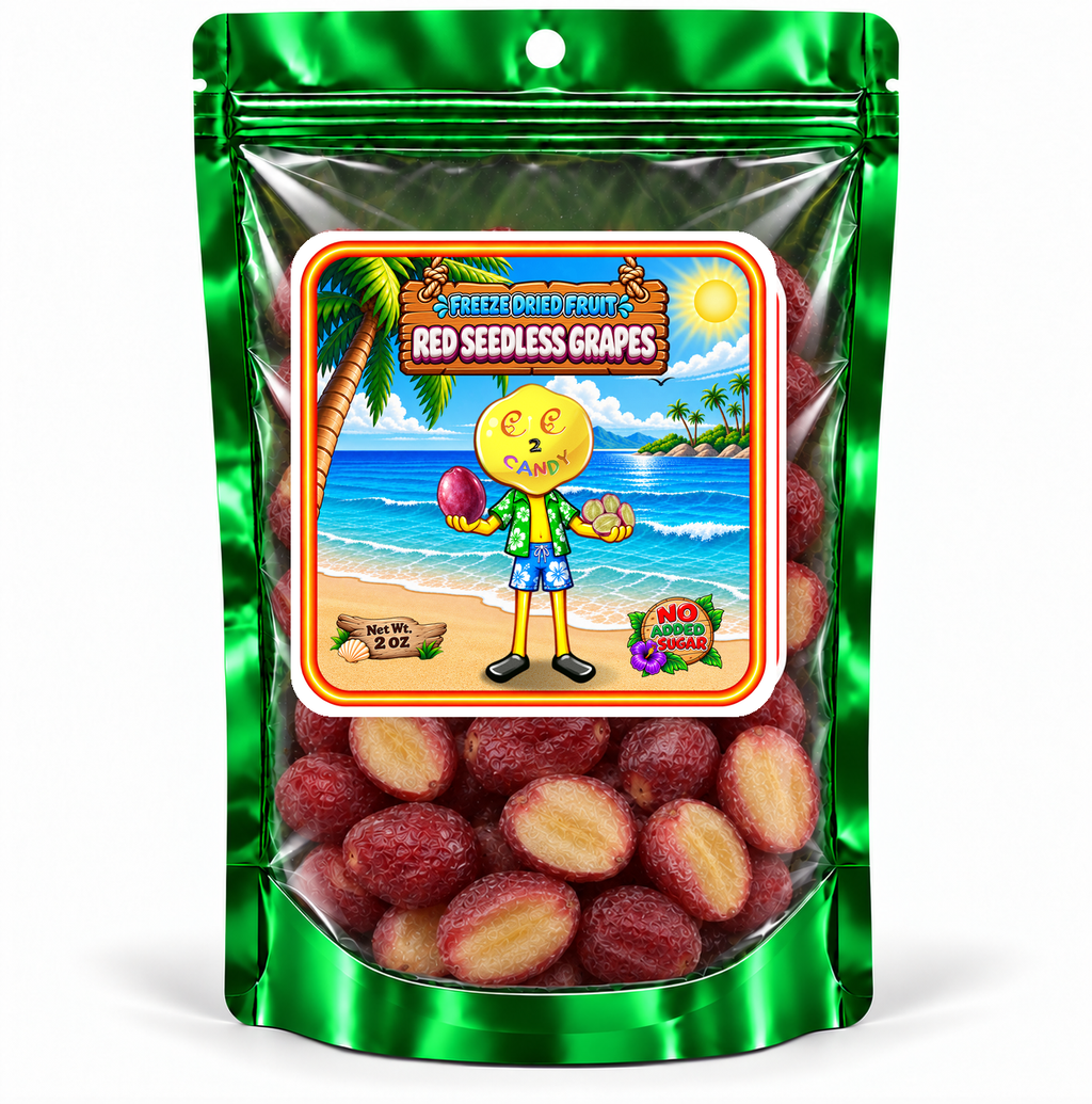 Freeze Dried Red Seedless Grapes